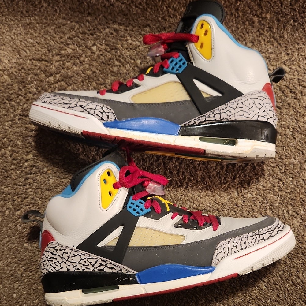 Jordan "Spizike" Multicolor High-Top Sneakers